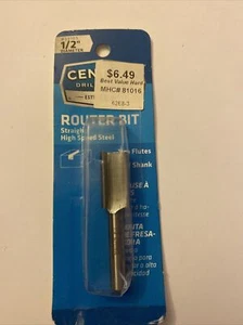 Century Bohrer & Werkzeug 39105 gerade Schnellarbeitsstahl Router Bit 1/2" 1/2 Zoll - Bild 1 von 3
