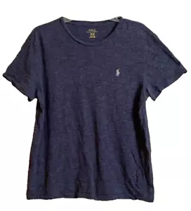 Camiseta Polo Ralph Lauren Azul Oscuro Mujer M Cuello Redondo Poni Algodón - Imagen 1 de 6