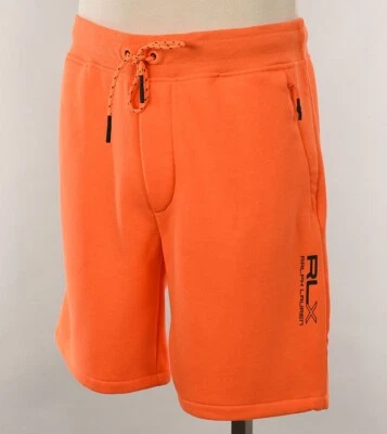 RLX RALPH LAUREN Mens Orange Fleece Lined Drawstring Shorts MEDIUM NWT - Image 1 of 2