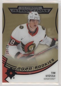 2020 Upper Deck Ultimate Collection Introductions Gold /49 Tim Stutzle Rookie RC