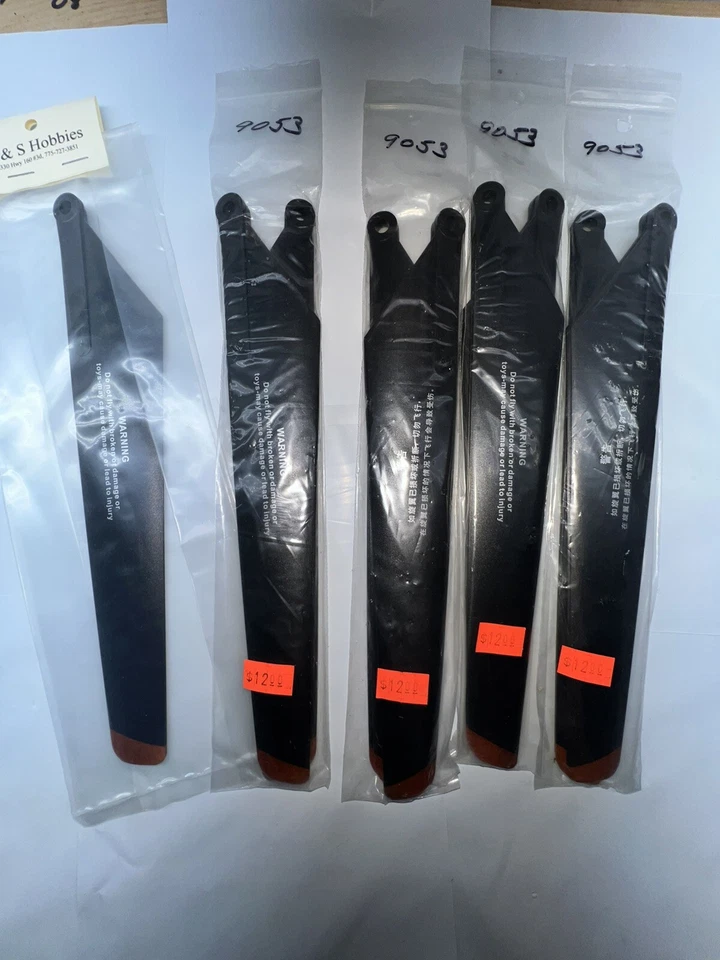 Main Rotor Blades set for Volitation syma 9053 RC Helicopter Blades X9 (b37 #15) - Image 1 of 1