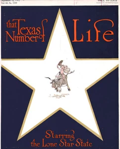 LIFE Texas Number RARE COLOR HARRY GRANT DART Notice To Southern Husbands 1912 - Picture 1 of 10