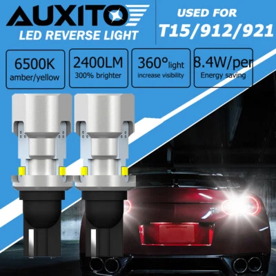 LED Reverse Backup Light Bulbs 6000K White 912 921 for Hyundai Accent 2003-2020 - Image 1 of 4