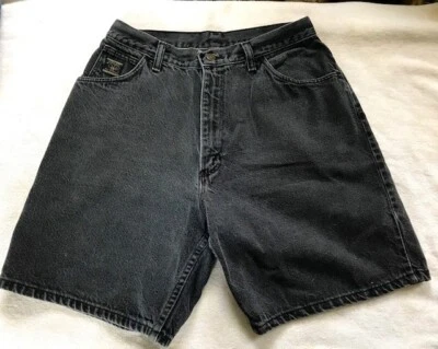 Pantalones Cortos Vaqueros Vintage Años 90 Wrangler Mujer Cintura Alta NEGROS Para Mujer 12 Promedio Foto 1 de 4