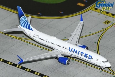 GEMINI JETS (GJUAL2226) UNITED AIRLINES 737MAX9 ESCALA 1:400 MODELO DE METAL FUNDIDO Foto 1 de 4