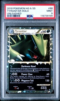 2010 POKEMON UNLEASHED TYRANITAR PRIME #88 ULTRA RARE PSA 9 MINT #118739199 - Image 1 of 2