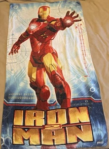 Toalla de playa Iron Man 2 2010 Marvel Universe 53"x28" - Imagen 1 de 2