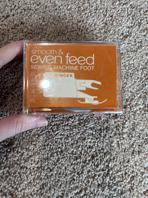 Vintage SINGER SMOOTH and EVEN FEED SEWING MACHINE FOOT - Image 1 of 4