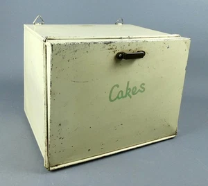 Vintage 1950s Green Arrow Cake Safe Tin Kitchen Cabinet Retro Storage  #25199 - Picture 1 of 20
