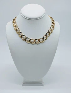 Vintage Jones New York Grobe Gliederkette Halskette - Bild 1 von 4