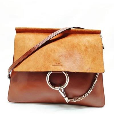 NO TARIFF Chloe Shoulder Bag Brown Leather 3293132 - Image 1 of 4