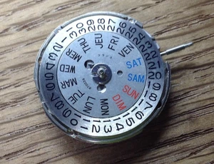 Seiko 7009A  Automatic Watch Movement - Used - WORKING - Picture 1 of 5