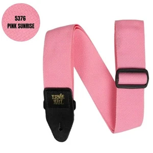 Pink Sunset Ernie Ball Guitar Strap/Bass Strap 5376 Polypro W-LH Ends 2" Wide - Picture 1 of 8