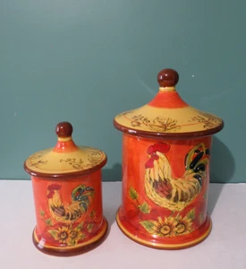 Set aus zwei R00STER & SONNENBLUME Kanistern - groß 10" hoch - klein 7 1/2" hoch - Bild 1 von 14