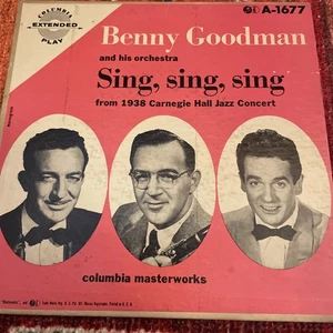 Benny Goodman Orchestra Sing Sing Sing 30s swing jazz 7" vinyl Picture Sleeve - Imagen 1 de 4