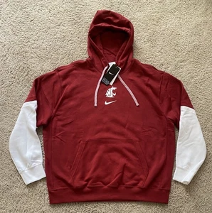 Nike Washington State Cougars Team Issue Club Fleece Hoodie (XL) - Picture 1 of 3