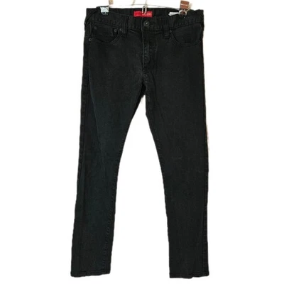 Pantalones de mezclilla negros ajustados de tiro medio Guess para hombre 30x30 calce ajustado elástico Alt Foto 1 de 4