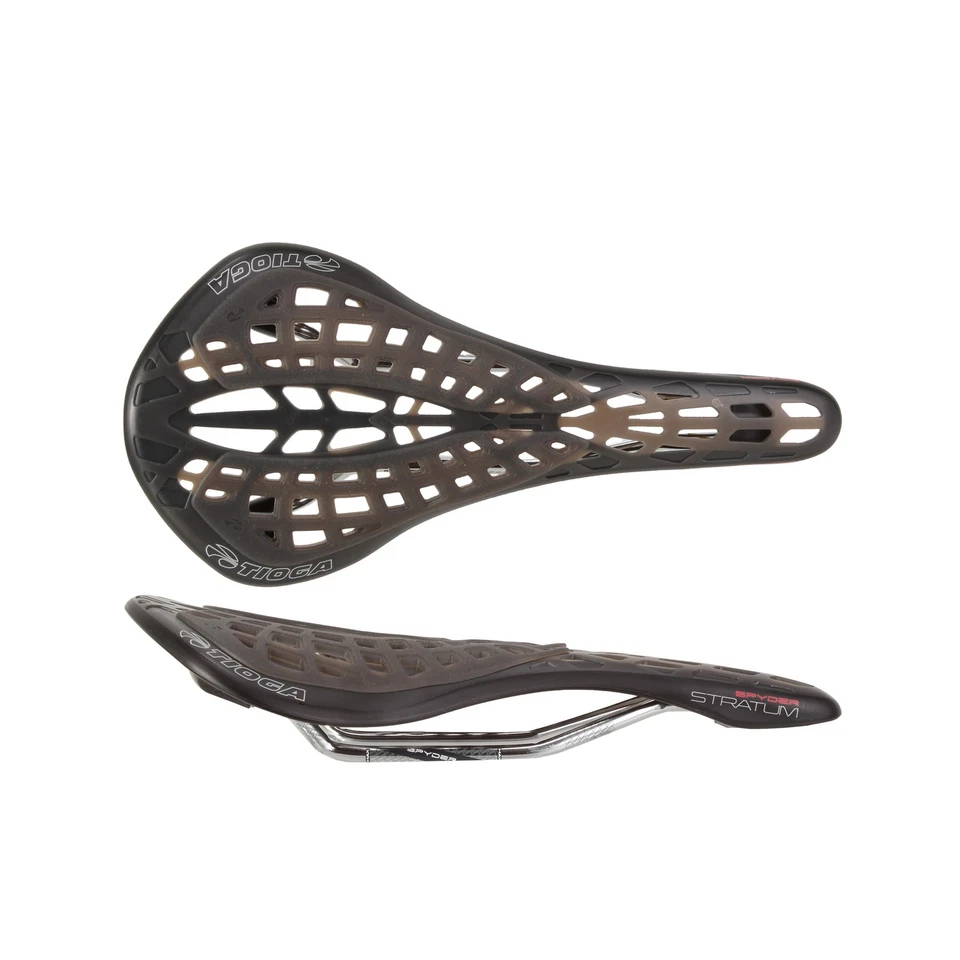 Tioga Spyder Stratum saddle, CrMo rail - blk - Image 1 of 1