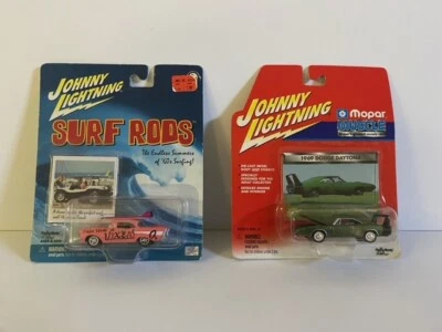 Johnny Lightning 1969 Dodge Daytona & 1957 Chevy Surf Rods Palos Verde Vixen - Image 1 of 4