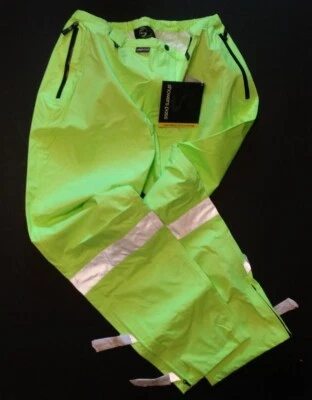 Showers Pass Club Visible Pants Women's Green Yel Reflective Waterproof Size XL - Image 1 of 4