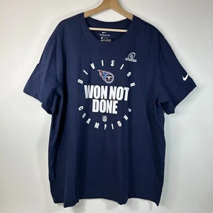 The Nike Tee Tennessee Titans NFL Team Apparel T-Shirt Blue Men’s 2XL XXL - Picture 1 of 8