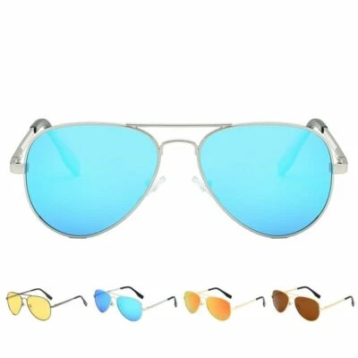 Gafas de sol polarizadas anti-UV aviador para mujeres hombres conducción espejadas Len + estuche Foto 1 de 4