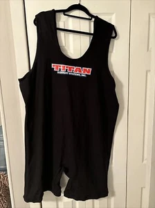 Titan Triumph Matte Black Powerlifting Singlet  6XL USPA Legal Raw Powerlifting - Picture 1 of 1