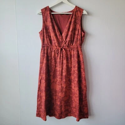 Eddie Bauer womens With Waist Drawstring sleeveless faux Wrap Dress size 10 - Image 1 of 4