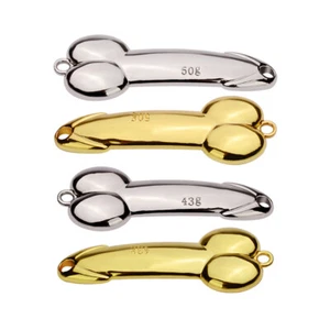 Löffel Vorrichtung Angelköder Raubtier Tackle Hecht Lachsköder Gold/Silber Farbe 5-50g - Bild 1 von 9