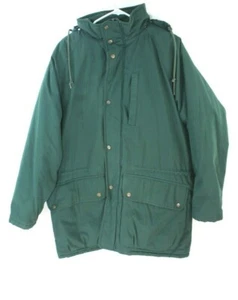Field Stream Mens Hooded Full Zip Green Winter Jacket Coat Size Large - Picture 1 of 7