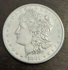 1881-S MORGAN SILVER DOLLAR 90% $1 COIN *AU+ Details* Beauty - Free Shipping !!
