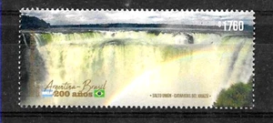 #75289 ARGENTINA 2023 DIPL RELACIONES BRASIL 200°ANIV CASCADAS IGUAZÚ SIN MONTAR O NUNCA MONTADA - Imagen 1 de 1
