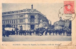 España - MADRID - Banco de España, La Cibeles y calle de Alcala - Ed. Paer Foto - Picture 1 of 2