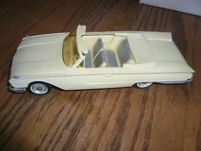 1959 FORD SKYLINER CONVERTIBLE DEALER FRICTION PROMO CAR - Vintage - Cream - Image 1 of 4