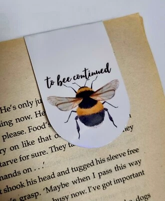 Bee Magnetic Bookmark | Stocking Filler | Gift | Book | Men | Women | Page Clip