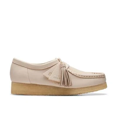[26175773] WOMENS CLARKS WALLABEE BEIGE LEATHER - Image 1 of 4