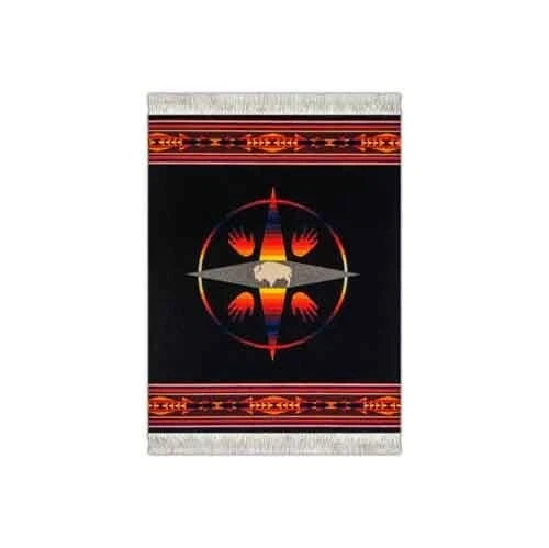 FiberLok Mouse Rug Big Medicine White Buffalo Native American 7.125"X10.25" USA - Image 1 of 1