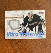 Jean Sebastien Giguere 2007-08 Fleer Ultra Uniformity Game Jersey U-JG Ducks