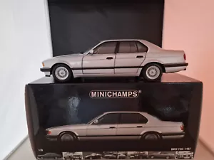 1:18 MINICHAMPS BMW 730i E32 1987 SILBERMET. 1. SERIE IMBALLO ORIGINALE - Foto 1 di 16
