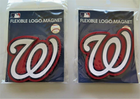 LOT OF TWO (2) WASHINGTON NATIONALS, FLEXIBLE MAGNETS FROM WINCRAFT Cover