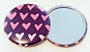 Hand Mini Small Pocket Round Cosmetic Makeup Compact Travel Portable Mirror - Picture 1 of 12