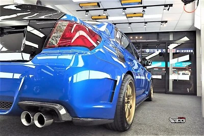 Углеродный теплозащитный экран заднего бампера выхлопной системы RPG для Subaru Impreza WRX STi GV 2008-2014 годов выпуска - Изображение 1 из 4