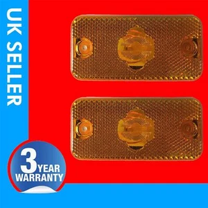 2 X SIDE INDICATOR REPATER LENS LIGHT AMBER IVECO DAILY 6303.A1 (1999-2016) - Afbeelding 1 van 10