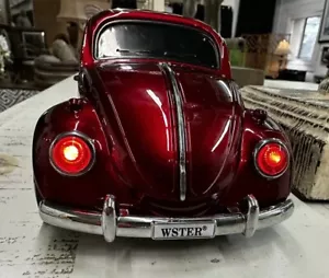 Red Vintage Car Bluetooth Speaker With USB Radio NIB - Picture 1 of 6