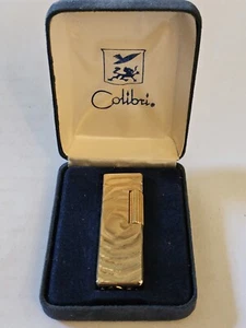 Vintage Colibri Gold Tone Lighter Made In Japan. RARE NIB - Picture 1 of 7