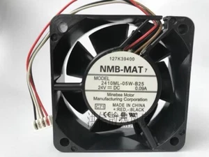 1 pcs NMB 6025 2410ML-05W-B25 DC24V 0.09A 4-wire inverter cooling fan - Picture 1 of 3