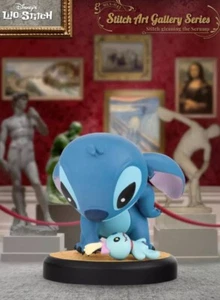 Stitch Art Gallery Series Stitch gleaning the Scrump Mini Egg Attack 3in Figure - Picture 1 of 7