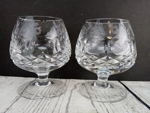 Pair Of Rogaska Gallia Brandy Glasses - Picture 1 of 2