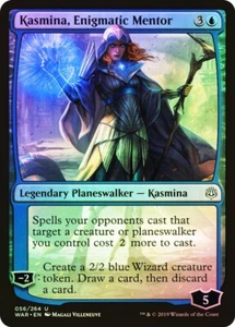 Magic The Gathering Kasmina, Enigmatic Mentor FOIL NM War of the Spark WAR tarjeta mágica - Imagen 1 de 3