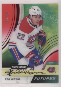 2021-22 Upper Deck Synergy Exceptional Futures Red /499 Cole Caufield Rookie RC